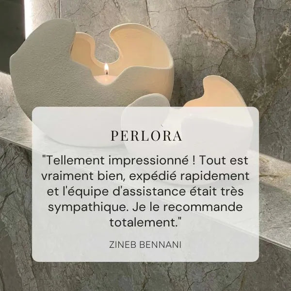 Perlora® Bougie Perlée avec 30 Mèches